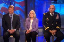 (l-r) Roger Goodell, Dr. Story Landis and Gen. Raymond Odierno Announces SHRP